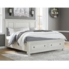 image:imageSignature Design by Ashley Lettner Dresser for Bedroom 7 Drawer Burnished Gray Chest 65Inch Wide Traditional Style Hidden Storage for Small Valuables Light GrayAntique White