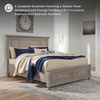 image:imageSignature Design by Ashley Lettner Dresser for Bedroom 7 Drawer Burnished Gray Chest 65Inch Wide Traditional Style Hidden Storage for Small Valuables Light GrayLight Gray