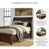 image:imageSignature Design by Ashley Lettner Dresser for Bedroom 7 Drawer Burnished Gray Chest 65Inch Wide Traditional Style Hidden Storage for Small Valuables Light GrayDark Brown