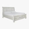 image:imageSignature Design by Ashley Lettner Dresser for Bedroom 7 Drawer Burnished Gray Chest 65Inch Wide Traditional Style Hidden Storage for Small Valuables Light GrayWhitewash
