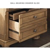 image:imageSignature Design by Ashley Lettner Dresser for Bedroom 7 Drawer Burnished Gray Chest 65Inch Wide Traditional Style Hidden Storage for Small Valuables Light GrayMedium Brown