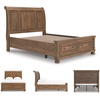 image:imageSignature Design by Ashley Lettner Dresser for Bedroom 7 Drawer Burnished Gray Chest 65Inch Wide Traditional Style Hidden Storage for Small Valuables Light GrayBrown