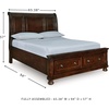 image:imageSignature Design by Ashley Lettner Dresser for Bedroom 7 Drawer Burnished Gray Chest 65Inch Wide Traditional Style Hidden Storage for Small Valuables Light GrayDark Brown