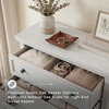 image:imageSignature Design by Ashley Lettner Dresser for Bedroom 7 Drawer Burnished Gray Chest 65Inch Wide Traditional Style Hidden Storage for Small Valuables Light GrayWhite