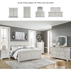 image:imageSignature Design by Ashley Lettner Dresser for Bedroom 7 Drawer Burnished Gray Chest 65Inch Wide Traditional Style Hidden Storage for Small Valuables Light GrayWhite