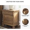image:imageSignature Design by Ashley Lettner Dresser for Bedroom 7 Drawer Burnished Gray Chest 65Inch Wide Traditional Style Hidden Storage for Small Valuables Light GrayMedium Brown