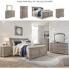 image:imageSignature Design by Ashley Lettner Dresser for Bedroom 7 Drawer Burnished Gray Chest 65Inch Wide Traditional Style Hidden Storage for Small Valuables Light GrayLight Gray