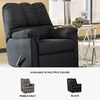 image:imageSignature Design by Ashley Manual Rocker Recliner Chair Cobblestone DarcyBlack