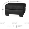 image:imageSignature Design by Ashley Manual Rocker Recliner Chair Cobblestone DarcyBlack