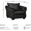 image:imageSignature Design by Ashley Manual Rocker Recliner Chair Cobblestone DarcyBlack