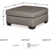 image:imageSignature Design by Ashley Manual Rocker Recliner Chair Cobblestone DarcyGrey