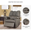 image:imageSignature Design by Ashley Manual Rocker Recliner Chair Cobblestone DarcyGrey