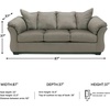 image:imageSignature Design by Ashley Manual Rocker Recliner Chair Cobblestone DarcyGrey