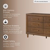 image:imageSignature Design by Ashley Mid Century Modern 6 Drawer Dresser for Bedroom6 Drawer Dresser