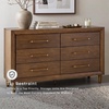 image:imageSignature Design by Ashley Mid Century Modern 6 Drawer Dresser for Bedroom6 Drawer Dresser