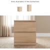 image:imageSignature Design by Ashley Onita 2Drawer White Nightstand Bedside TableBeige