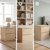 image:imageSignature Design by Ashley Onita 2Drawer White Nightstand Bedside TableBeige