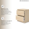 image:imageSignature Design by Ashley Onita 2Drawer White Nightstand Bedside TableBeige