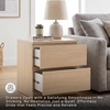 image:imageSignature Design by Ashley Onita 2Drawer White Nightstand Bedside TableBeige