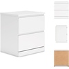 image:imageSignature Design by Ashley Onita 2Drawer White Nightstand Bedside TableWhite