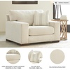 image:imageSignature Design by Ashley Oversized Accent Chair and a Half Birch BeigeOff White