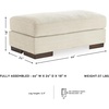 image:imageSignature Design by Ashley Oversized Accent Chair and a Half Birch BeigeOff White