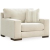 image:imageSignature Design by Ashley Oversized Accent Chair and a Half Birch BeigeOff White