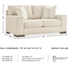 image:imageSignature Design by Ashley Oversized Accent Chair and a Half Birch BeigeOff White