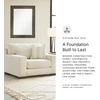 image:imageSignature Design by Ashley Oversized Accent Chair and a Half Birch BeigeOff White