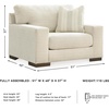 image:imageSignature Design by Ashley Oversized Accent Chair and a Half Birch BeigeOff White