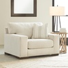 image:imageSignature Design by Ashley Oversized Accent Chair and a Half Birch BeigeOff White