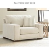 image:imageSignature Design by Ashley Oversized Accent Chair and a Half Birch BeigeOff White