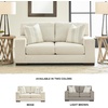 image:imageSignature Design by Ashley Oversized Accent Chair and a Half Birch BeigeOff White