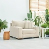 image:imageSignature Design by Ashley Oversized Accent Chair and a Half Birch BeigeOff White