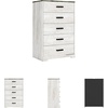 image:imageSignature Design by Ashley Paxberry 5 Drawer Chest of Drawers WhitewashTwotone