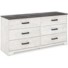image:imageSignature Design by Ashley Paxberry 5 Drawer Chest of Drawers WhitewashTwotone