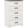 image:imageSignature Design by Ashley Paxberry 5 Drawer Chest of Drawers WhitewashTwotone1