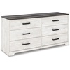 image:imageSignature Design by Ashley Paxberry 5 Drawer Chest of Drawers WhitewashTwotone1