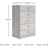 image:imageSignature Design by Ashley Paxberry 5 Drawer Chest of Drawers WhitewashWhitewash