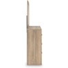 image:imageSignature Design by Ashley Prandefort 6Drawer Dresser and Mirror Tan
