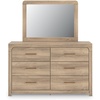 image:imageSignature Design by Ashley Prandefort 6Drawer Dresser and Mirror Tan