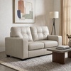 image:imageSignature Design by Ashley Queen Pull Out Couch Leather amp Faux LeatherBone