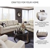 image:imageSignature Design by Ashley Queen Pull Out Couch Leather amp Faux LeatherBone