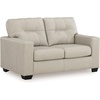 image:imageSignature Design by Ashley Queen Pull Out Couch Leather amp Faux LeatherBone