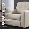 image:imageSignature Design by Ashley Queen Pull Out Couch Leather amp Faux LeatherBone