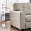 image:imageSignature Design by Ashley Queen Pull Out Couch Leather amp Faux LeatherBone