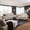 image:imageSignature Design by Ashley Queen Pull Out Couch Leather amp Faux LeatherBone