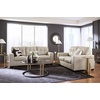 image:imageSignature Design by Ashley Queen Pull Out Couch Leather amp Faux LeatherBone