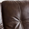 image:imageSignature Design by Ashley Queen Pull Out Couch Leather amp Faux LeatherDark Brown