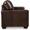 image:imageSignature Design by Ashley Queen Pull Out Couch Leather amp Faux LeatherDark Brown